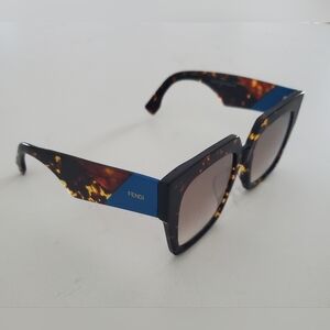 Fendi 0263/S 086FQ Oversized Tortoise  Women's Sunglasses